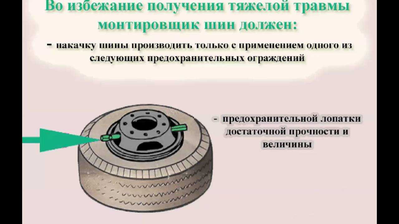 Требования безопасности при выполнении шиномонтажных работ