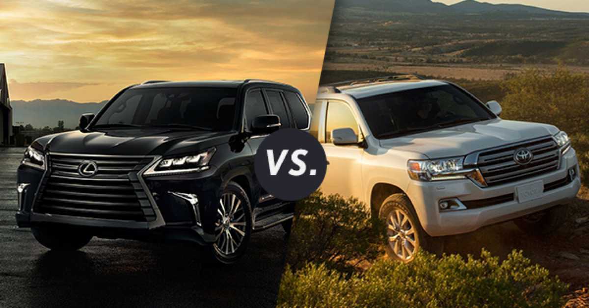 Сравниваем обновленную toyota land cruiser 200 и lexus lx570