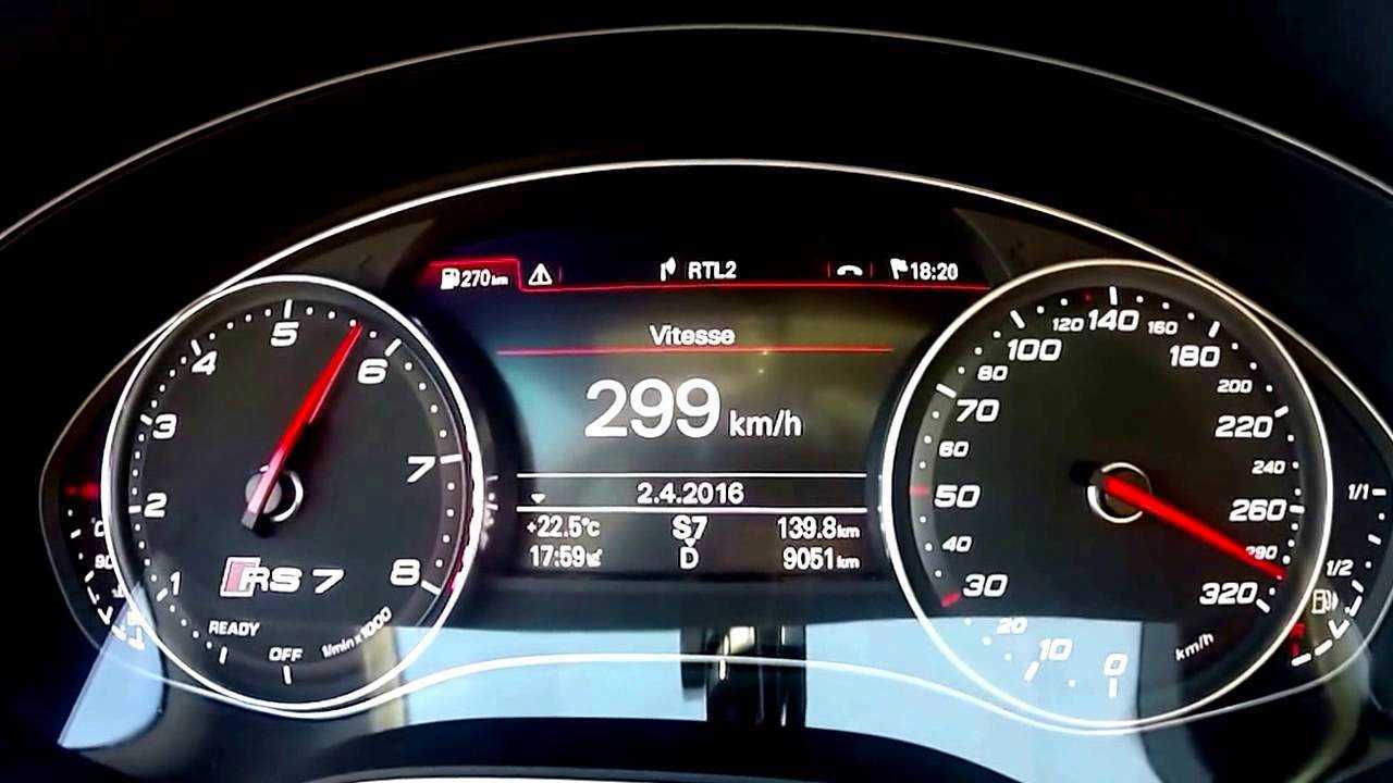 Сколько скорость показывает. Audi s8 300 km/h. Audi rs7 Макс скорость. Audi rs7 Top Speed. Ауди а7 максимальная скорость 300 км.