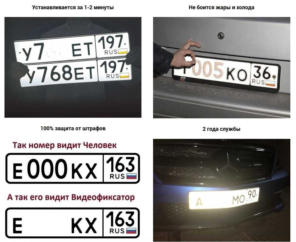 Крепление номера на авто