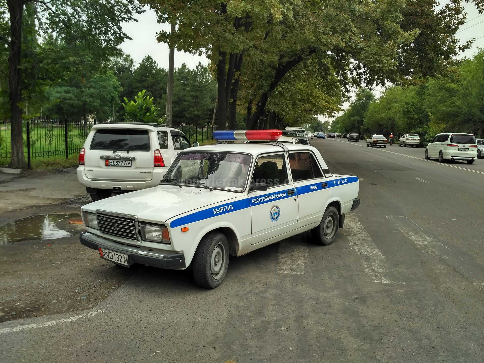 Фотография полицейской машины в россии