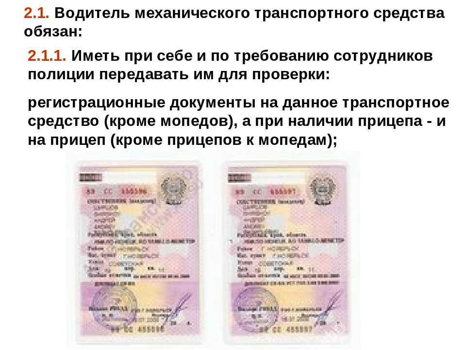 Какие документы нужно возить с собой водителю, всегда иметь при себе