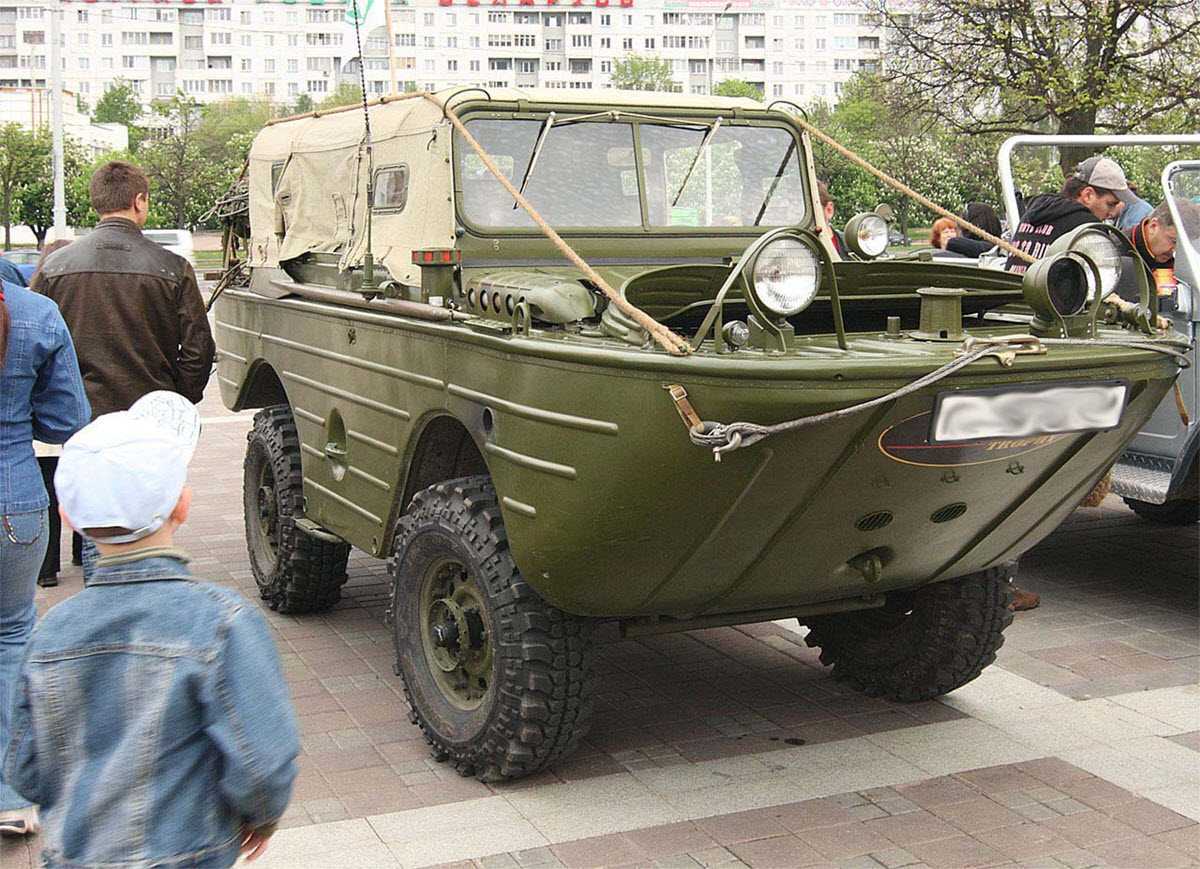 Плавающий автомобиль зис-485 (бав) (1952-1957 гг.). автомобили советской армии 1946-1991