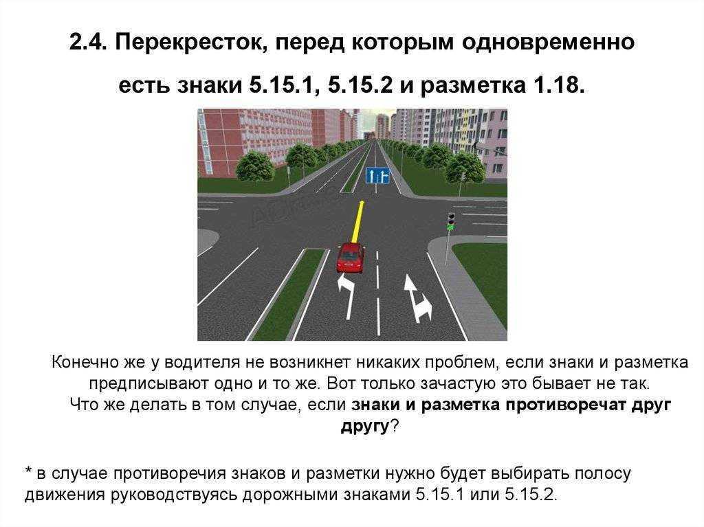 Дорожные знаки противоречат разметке — что делать?