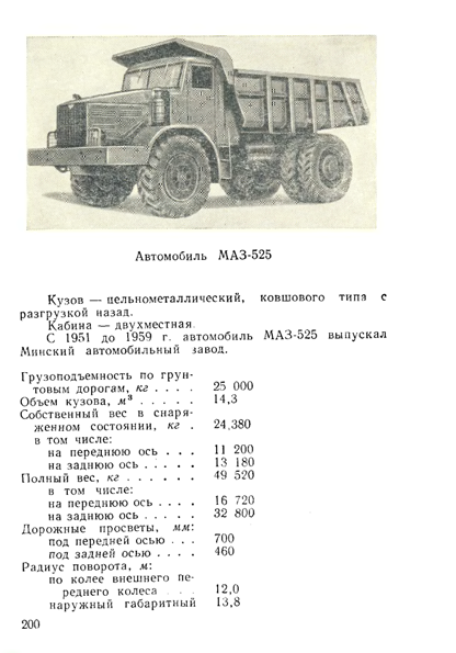 Маз 525 чертежи