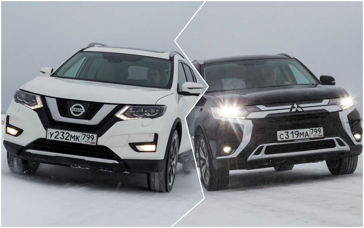 Сравнить митсубиси аутлендер. Nissan x-Trail и Mitsubishi Outlander. Mitsubishi Outlander vs Nissan x-Trail. Nissan x Trail vs Mitsubishi Outlander 2015. Новый х Трейл и Аутлендер.