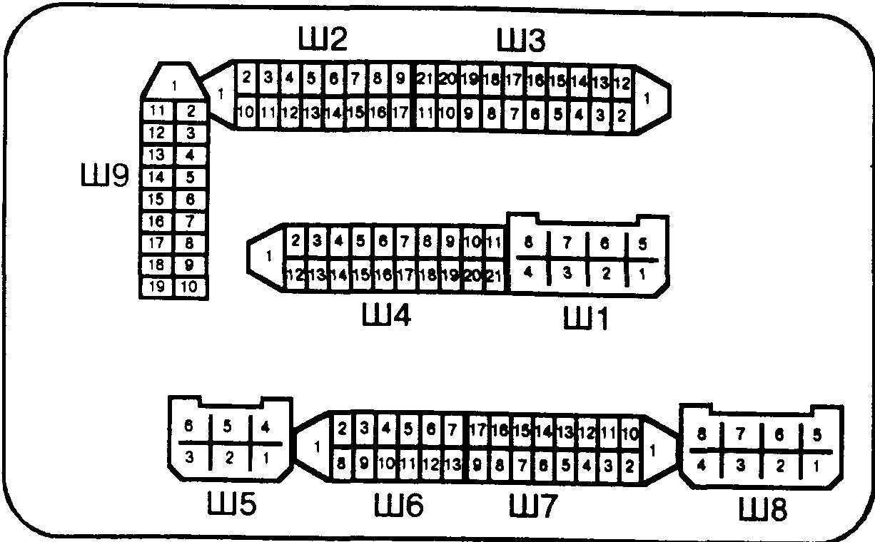 Схема расположения реле ваз 2114