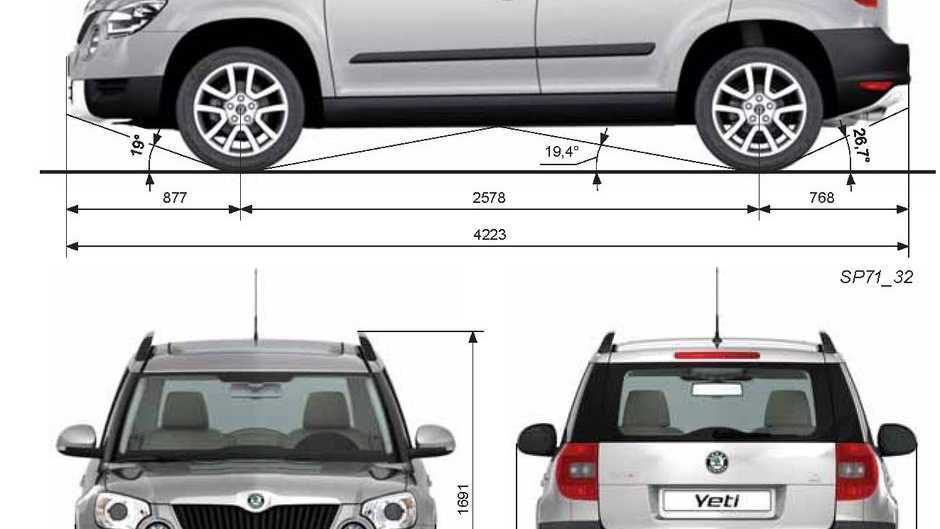 Клиренс йети. Skoda Yeti 2012 габариты. Габариты Шкода Йети 2017. Габариты автомобиля Шкода Йети. Габариты Шкода Йети 2014.