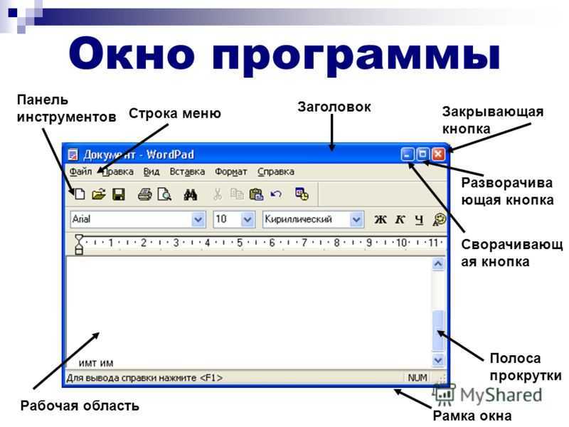 Элементами окна приложения изображенного на рисунке являются