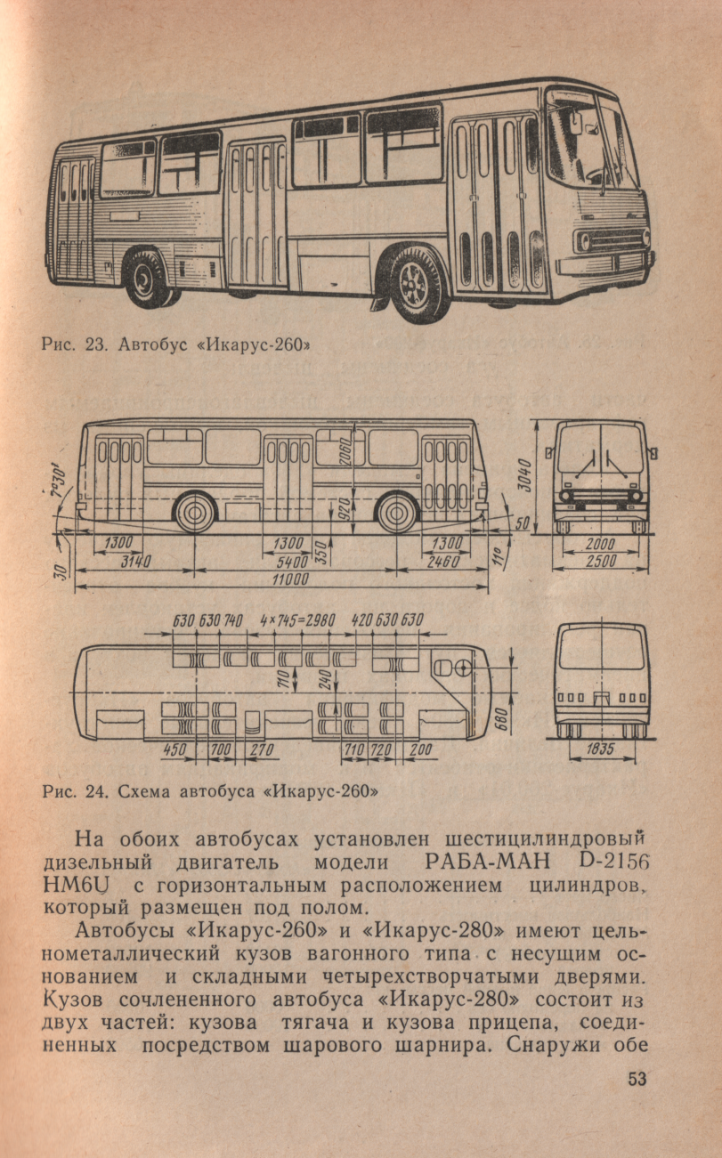 Опытные модели автобусов икарус