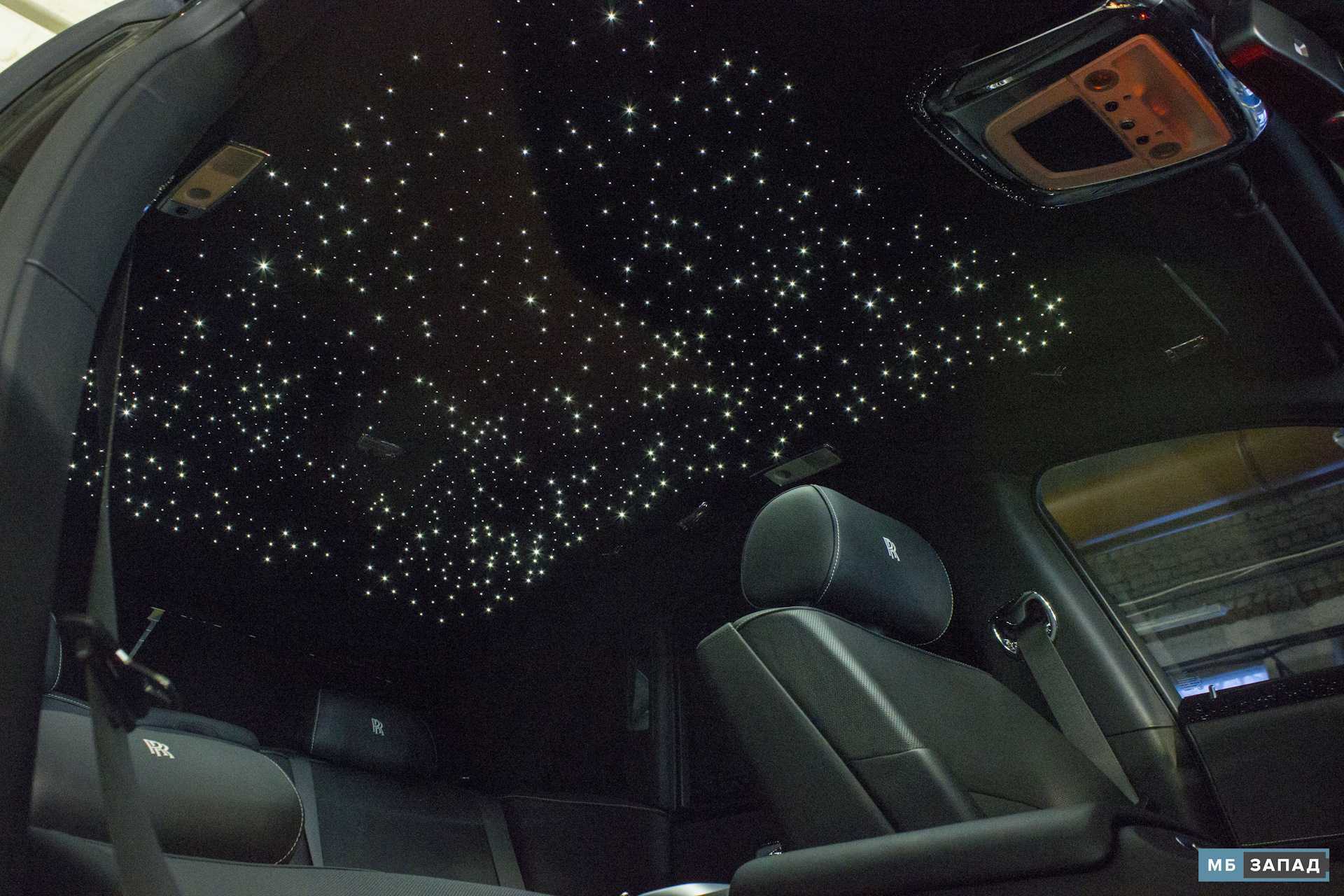 Звездное небо в роллс ройсе фото