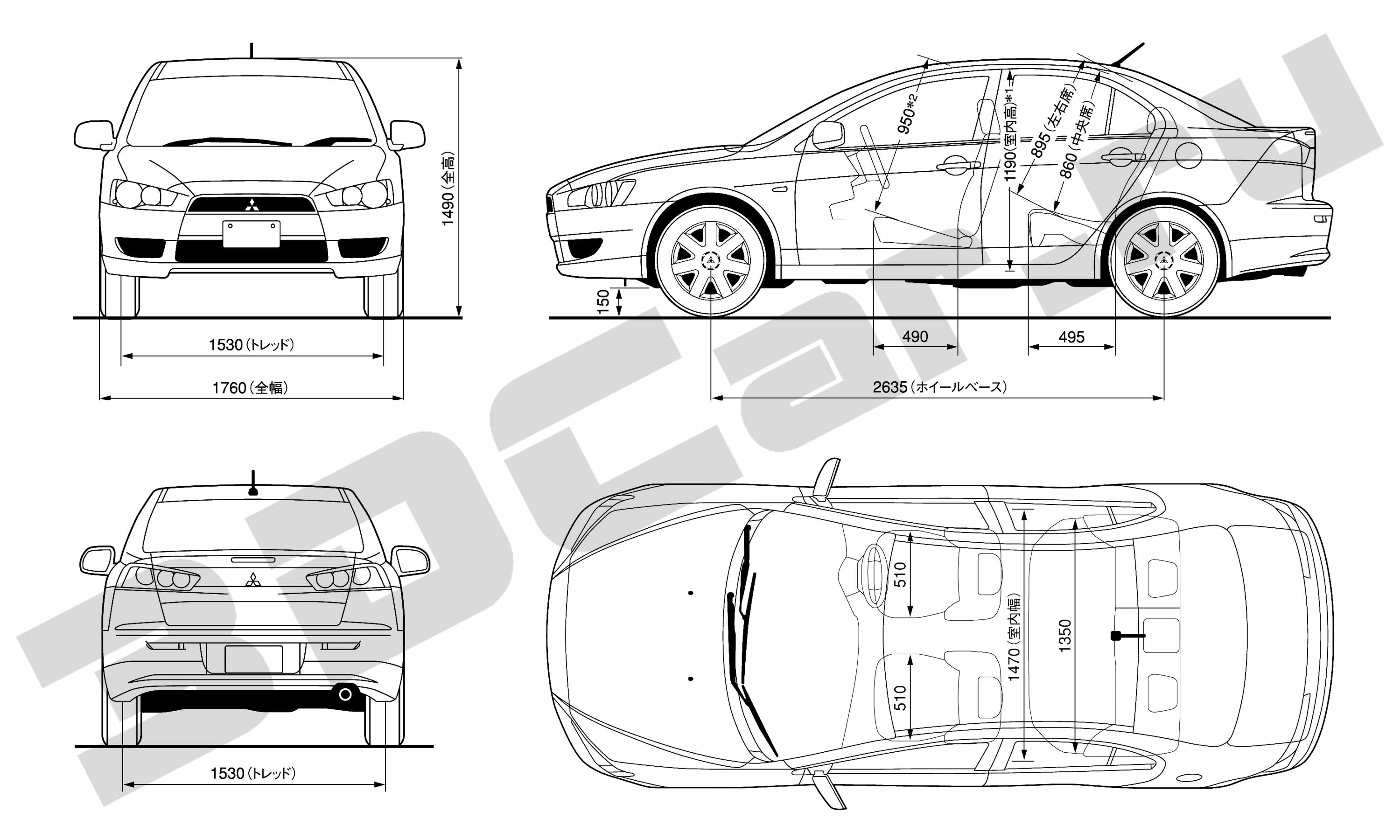 Мицубиси лансер размеры. Mitsubishi Lancer 10 чертеж. Чертеж Mitsubishi Lancer Evolution x 2007. Mitsubishi Lancer габариты. Mitsubishi Lancer x габариты.